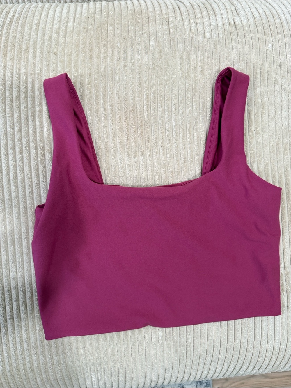 YPB Scoop Neck Sports Bra - Raspberry